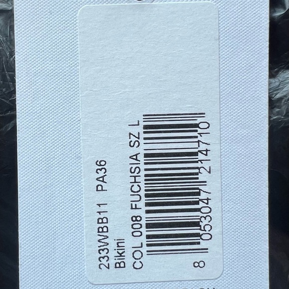 The ATTICO Fuchia Sheen Side Tie Bikini Set - Picture 9 of 11